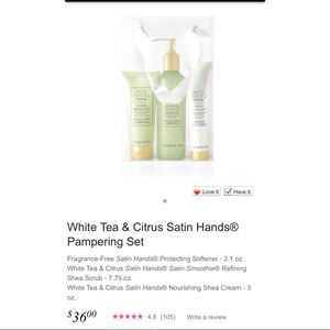 White Tea & Citrus Satin Hands Pampering Set